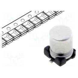 10 pcs x SAMWHA - SC1V106M05005VR259 - Capacitor: electrolytic, SMD, 10uF, 35VDC, Ø5x5.5mm, ±20%, 2000h