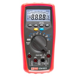 1 pcs - RS PRO IDM98IV Handheld Digital Multimeter, True RMS, 10A ac Max, 10A dc Max, 1000V ac Max - RS Calibrated