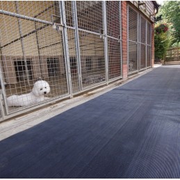 1 pcs - Coba Europe COCArib Rubber Anti-Fatigue Mat, 0.9m x 10m x 6mm