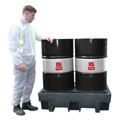 1 pcs - RS PRO Polyethylene Drum Pallet for Oil