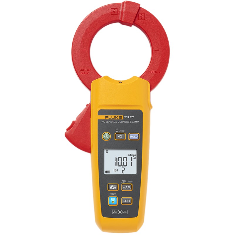 1 pcs - Fluke 369 FC Clamp Meter Wi-Fi, Max Current 60A ac CAT III 600V With RS Calibration