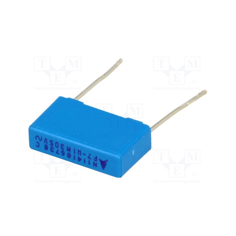 5 pcs x EPCOS - B32922C3104M189 - Capacitor: polypropylene, 100nF, 5x10.5x18mm, THT, ±20%, 15mm