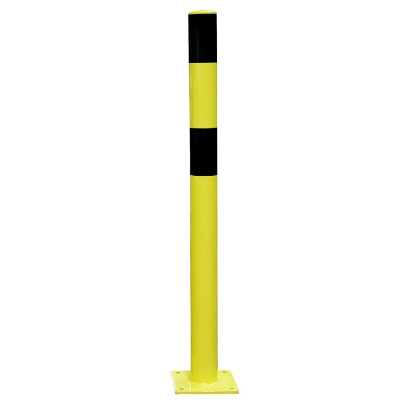 1 pcs - RS PRO Black & Yellow Steel Post