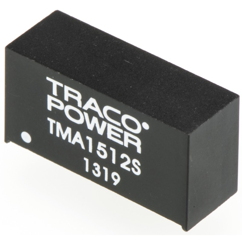 5 pcs - TRACOPOWER TMA DC-DC Converter, 12V dc/ 80mA Output, 13.5 - 16.5 V dc Input, 1W, Through Hole, +85°C Max Temp