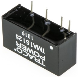 5 pcs - TRACOPOWER TMA DC-DC Converter, 12V dc/ 80mA Output, 13.5 - 16.5 V dc Input, 1W, Through Hole, +85°C Max Temp
