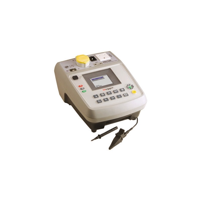 1 pcs - Megger PAT320 PAT Tester, Class I, Class II Test Type With UKAS Calibration