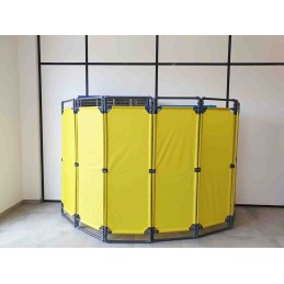 1 pcs - RS PRO Yellow PVC Folding Barrier