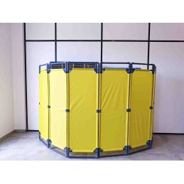 1 pcs - RS PRO Yellow PVC Folding Barrier