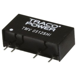 1 pcs - TRACOPOWER TMV HI DC-DC Converter, 5V dc/ 200mA Output, 21.6 - 26.4 V dc Input, 1W, Through Hole, +85°C Max Temp
