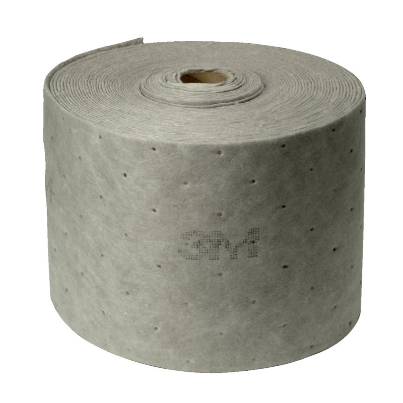 1 pcs - 3M Roll Spill Absorbent for Oil Use, 288 L Capacity, 1 per Pack