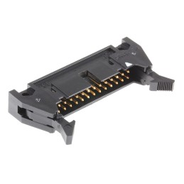 1 pcs - Hirose HIF3B Series Right Angle Through Hole PCB Header, 26 Contact(s), 2.54mm Pitch, 2 Row(s), Shrouded