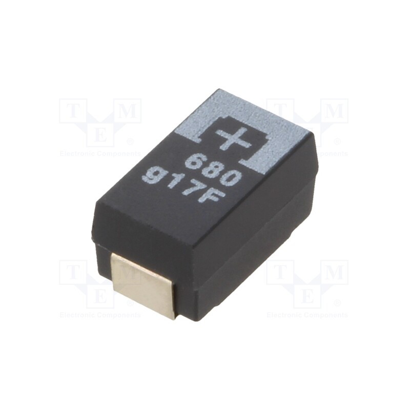 10 pcs x PANASONIC - 4TPF680MZH - Capacitor: tantalum-polymer, 680uF, 4VDC, TPF, SMD, ±20%, -55÷105°C