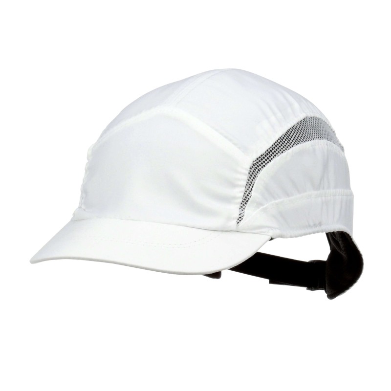 1 pcs - 3M Grey, White Short Peaked Bump Cap, ABS Protective Material