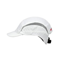 1 pcs - 3M Grey, White Short Peaked Bump Cap, ABS Protective Material