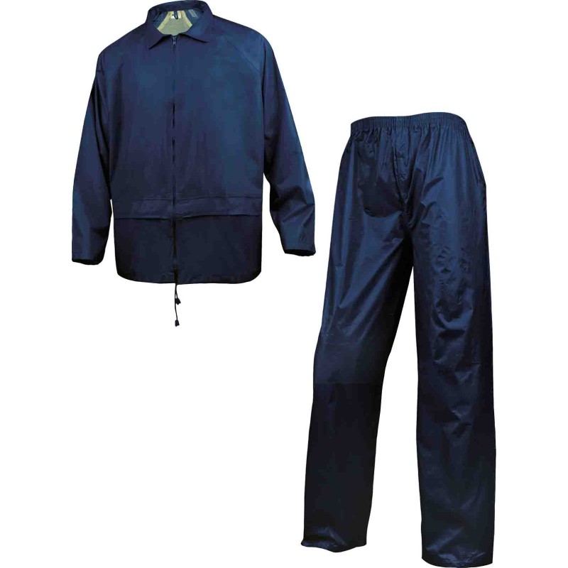 1 pcs - Delta Plus EN400 Blue, Dark Navy, Waterproof Rain Jacket, M