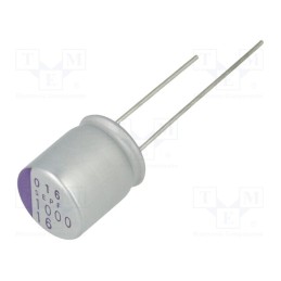 1 pcs x PANASONIC - 16SEPF1000M - Capacitor: polymer, 1mF, 16VDC, SEPF, THT, ±20%, -55÷105°C, Ø10x13mm