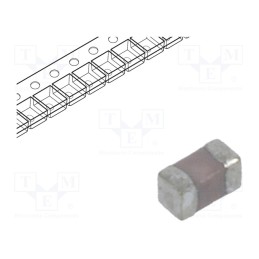 10 pcs x KEMET - CBR04C108B5GAC - Capacitor: ceramic, MLCC, 0.1pF, 50V, C0G (NP0), ±0.1pF, SMD, 0402