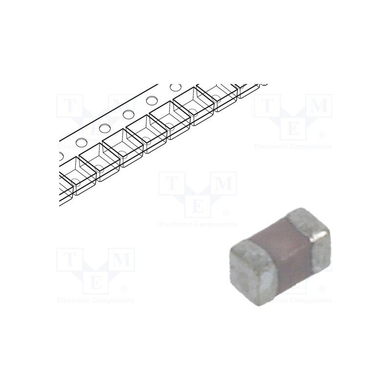 10 pcs x KEMET - CBR04C108B5GAC - Capacitor: ceramic, MLCC, 0.1pF, 50V, C0G (NP0), ±0.1pF, SMD, 0402
