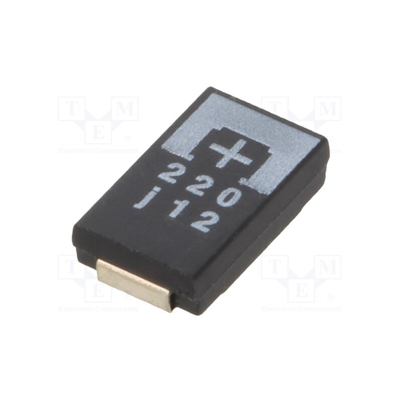 10 pcs x PANASONIC - 6TPE220MW - Capacitor: tantalum-polymer, 220uF, 6.3VDC, TPE, SMD, ±20%, 2000h