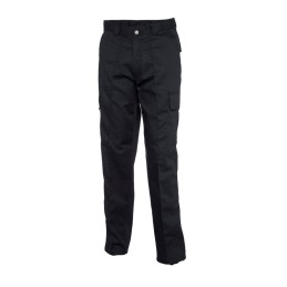 1 pcs - Uneek UC902 Black Men's 35% Cotton, 65% Polyester Trousers 32in, 81cm Waist