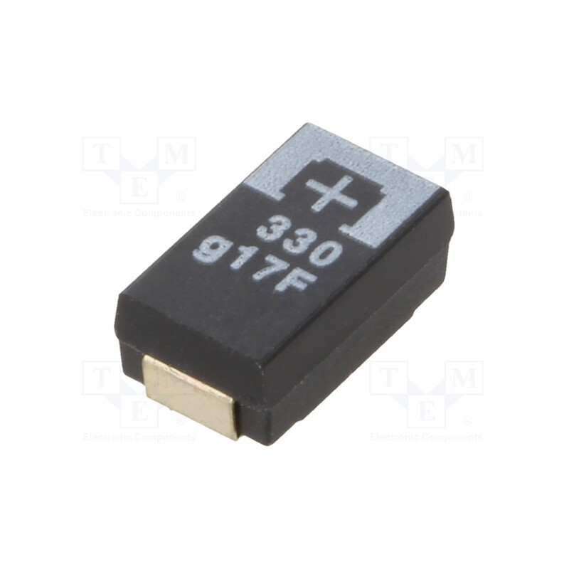 10 pcs x PANASONIC - 4TPF330M9L - Capacitor: tantalum-polymer, 330uF, 4VDC, TPF, SMD, ±20%, -55÷105°C
