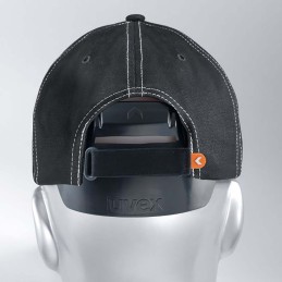 1 pcs - Uvex Black Standard Peak Bump Cap