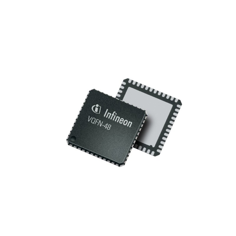 2500 pcs - Infineon TLE9845QXXUMA1, 32bit ARM Cortex M0 Microcontroller, TLE984x, 25MHz, 48 kB Flash, 48-Pin VQFN