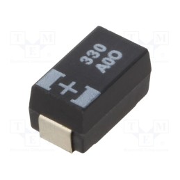 1 pcs x PANASONIC - 10TPB330MW - Capacitor: tantalum-polymer, 330uF, 10VDC, TPB, SMD, ±20%, 2000h