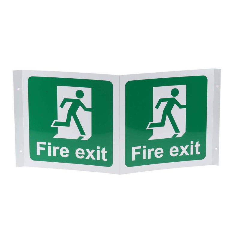 1 pcs - FIRE EXIT, Fire Exit, English, Exit Sign