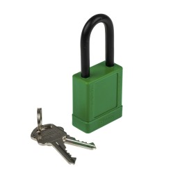 1 pcs - RS PRO Green 1-Lock Aluminium, Nylon Safety Lockout, 6.4mm Shackle