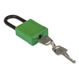 1 pcs - RS PRO Green 1-Lock Aluminium, Nylon Safety Lockout, 6.4mm Shackle