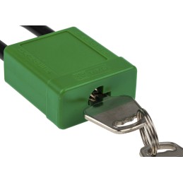 1 pcs - RS PRO Green 1-Lock Aluminium, Nylon Safety Lockout, 6.4mm Shackle