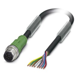 1 pcs - Phoenix Contact Male 8 way M12 to 8 way Unterminated Sensor Actuator Cable, 1.5m