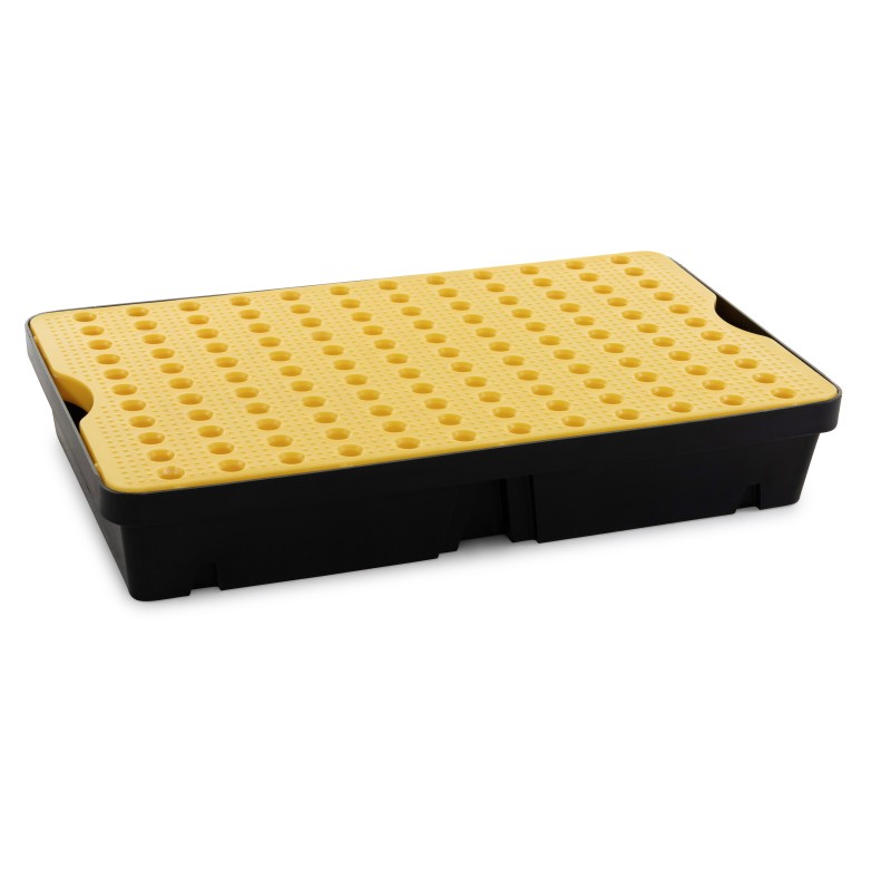 1 pcs - RS PRO Polyethylene Spill Tray with Grate for Industrial Storage, 60L Capacity