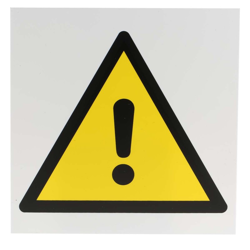 1 pcs - RS PRO General Hazard Hazard Warning Sign