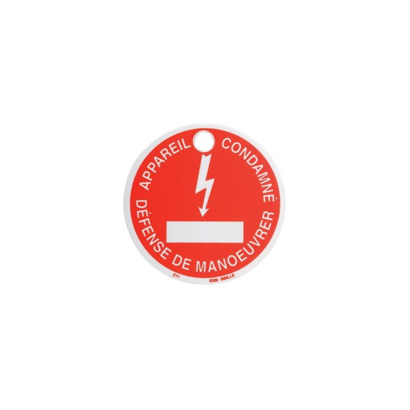 1 pcs - Condemned Device' Lockout Tag, 80mm