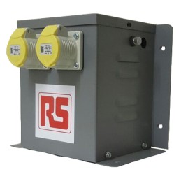 1 pcs - RS PRO 3.3kVA Site Transformer, 230V ac Primary, 110 (55V Secondary, 2 x 16A O/P