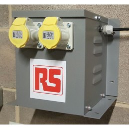 1 pcs - RS PRO 3.3kVA Site Transformer, 230V ac Primary, 110 (55V Secondary, 2 x 16A O/P