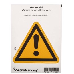 1 pcs - Wolk Self-Adhesive General Hazard Hazard Warning Sign