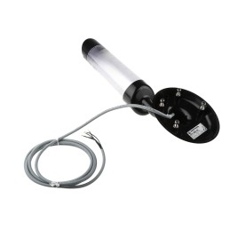 1 pcs - Werma Kompakt Series Clear Buzzer Signal Tower, 3 Lights, 24 V dc, Wall Mount