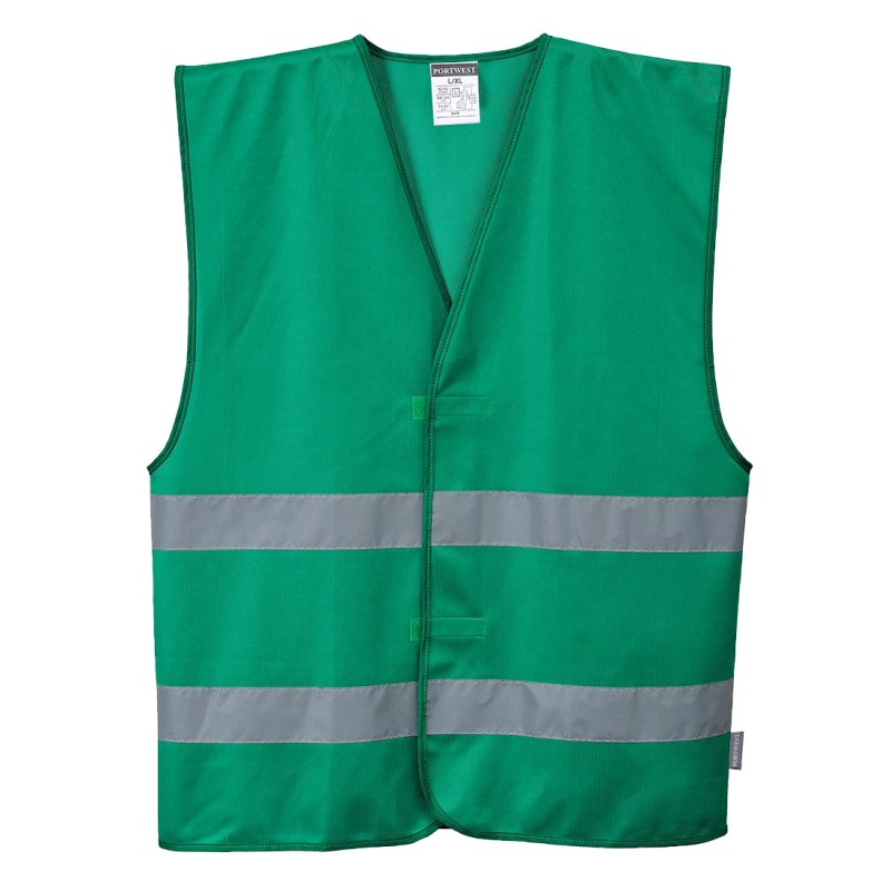 1 pcs - Portwest Green Hi-Vis Hi Vis Vest, S-M