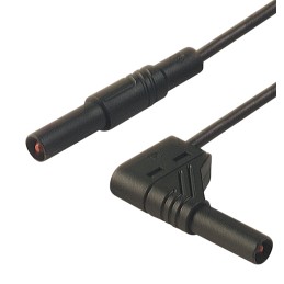 1 pcs - Hirschmann Test & Measurement, 16A, 1000V ac/dc, Black, 250mm Lead Length