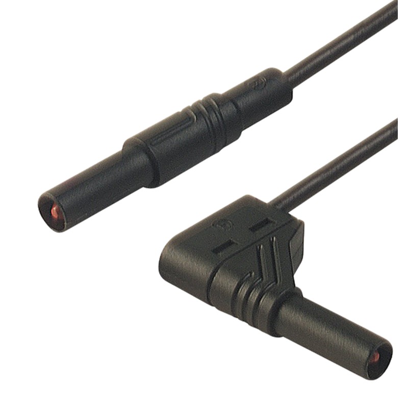 1 pcs - Hirschmann Test & Measurement, 16A, 1000V ac/dc, Black, 250mm Lead Length