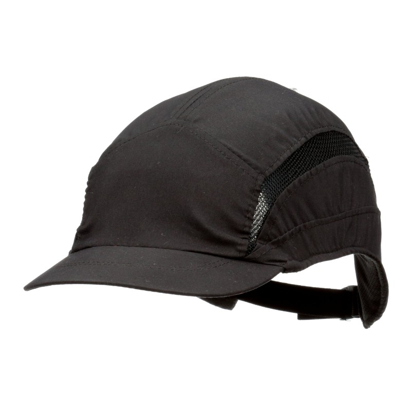 1 pcs - 3M Black Short Peaked Bump Cap, ABS Protective Material