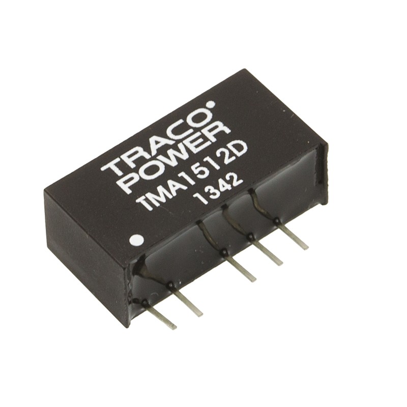 5 pcs - TRACOPOWER TMA DC-DC Converter, ±12V dc/ ±40mA Output, 13.5 - 16.5 V dc Input, 1W, Through Hole, +85°C Max Temp