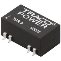 5 pcs - TRACOPOWER TDR 3WISM DC-DC Converter, 12V dc/ 250mA Output, 18 - 75 V dc Input, 3W, Surface Mount, +85°C Max