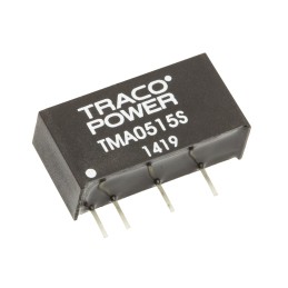 5 pcs - TRACOPOWER TMA DC-DC Converter, 15V dc/ 65mA Output, 4.5 - 5.5 V dc Input, 1W, Through Hole, +85°C Max Temp
