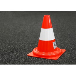 1 pcs - RS PRO Orange, White 300 mm PP Traffic Cone
