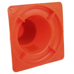 1 pcs - RS PRO Orange, White 300 mm PP Traffic Cone