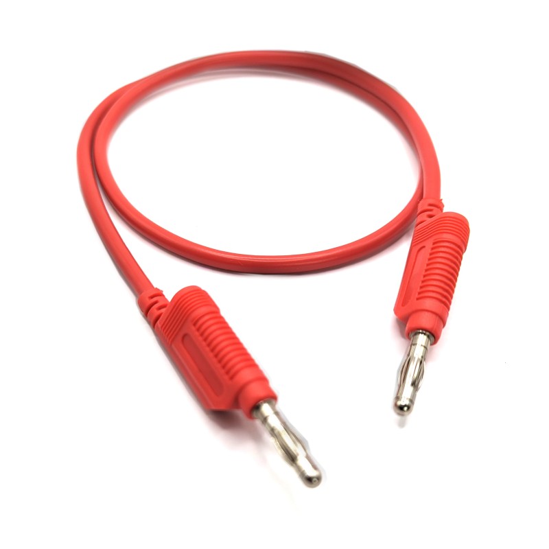 1 pcs - Mueller Electric Test Leads, 32A, 30V ac, Red, 1m Lead Length